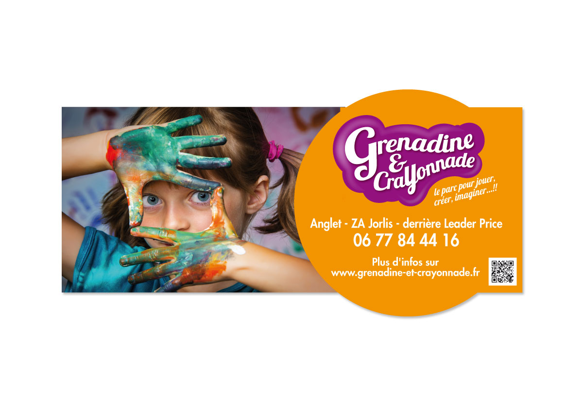 Grenadine & Crayonnade – Création signalétique