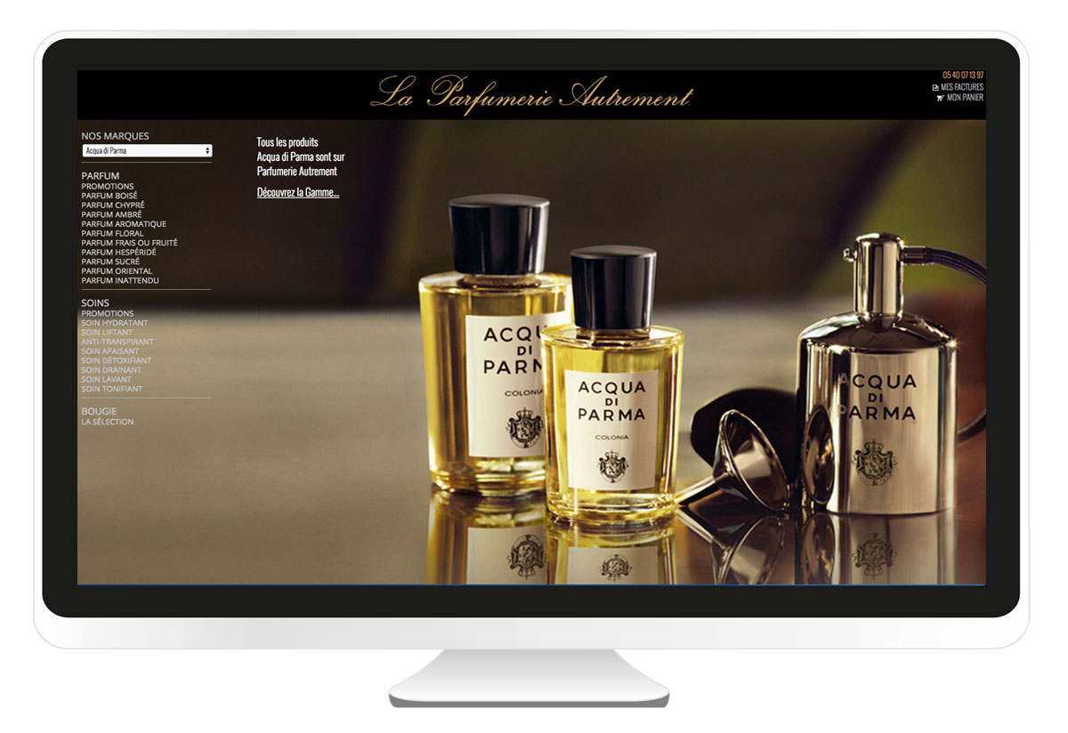 Parfumerie autrement – Création site internet