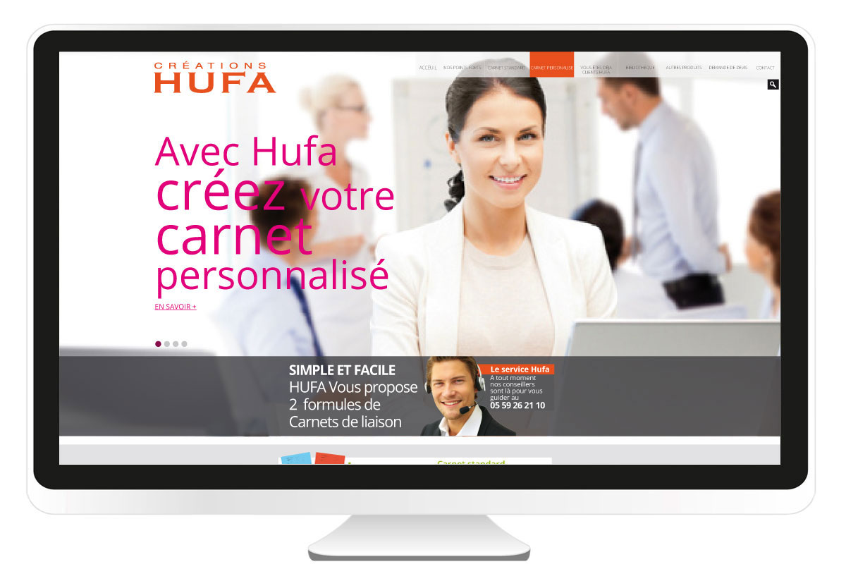 création site internet Hufa.fr BBou agence de communication web pays basque bayonne anglet biarritz