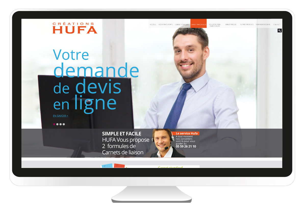 Hufa.fr – Création site internet