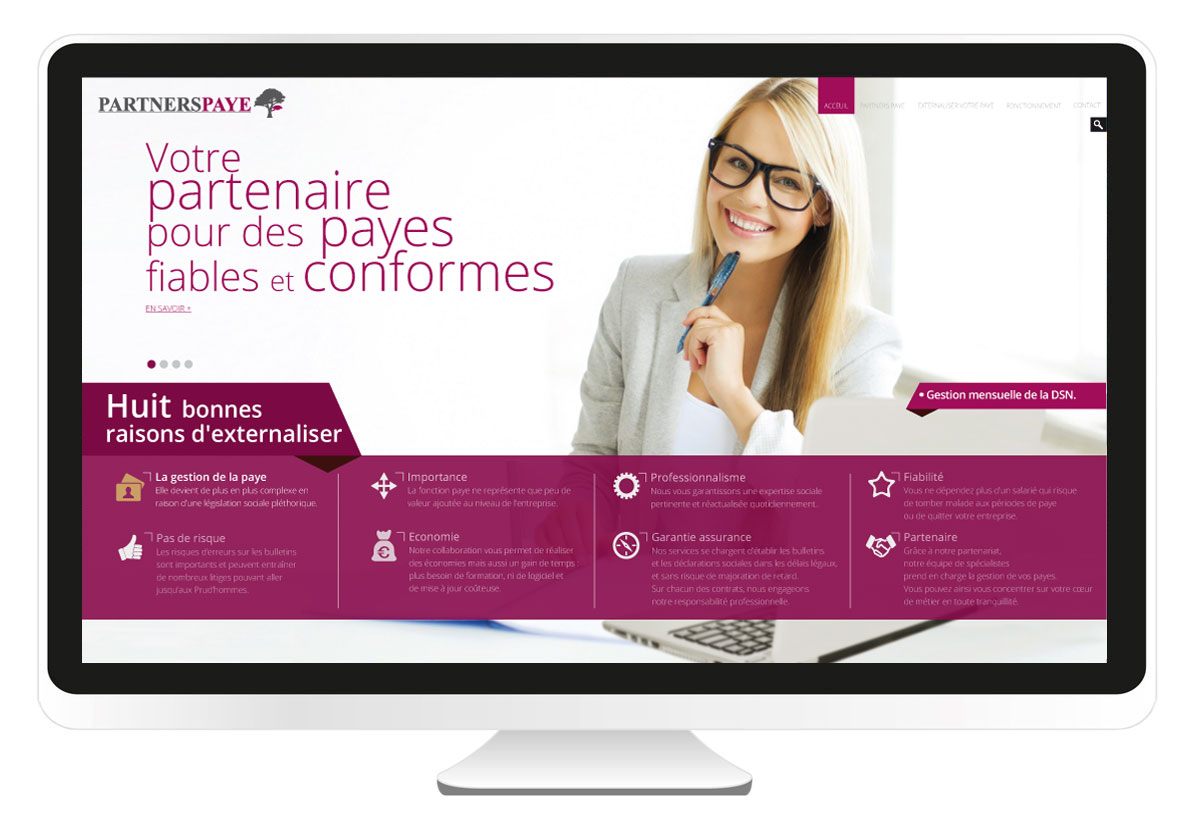 Partners Paye.fr création du site internet